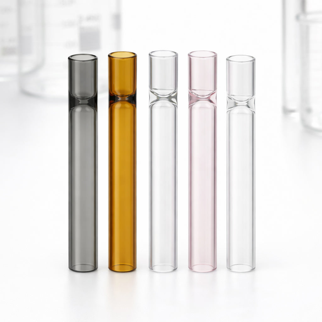 Borosilicate Glass Straight Tubes – 9PCS, 4 Inch Lab Glass Tubing, 12mm OD, 2mm Wall